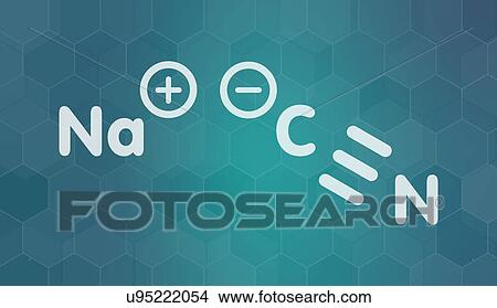 Sodium cyanide chemical structure View Large Photo Image Picture - Sodium cyanide chemical structure. Fotosearch
