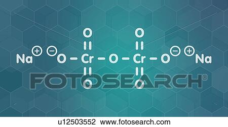 Stock Image - Sodium dichromate chemical structure. Fotosearch