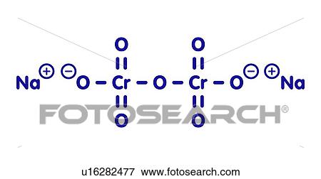 Sodium dichromate chemical structure View Large Photo Image Stock Photo - Sodium dichromate chemical structure. Fotosearch