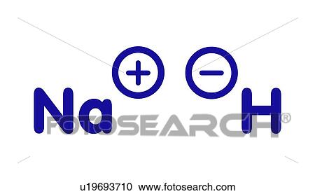 Stock Image - Sodium hydride chemical structure, illustration. Fotosearch