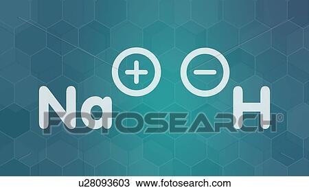Stock Image - Sodium hydride chemical structure, illustration. Fotosearch
