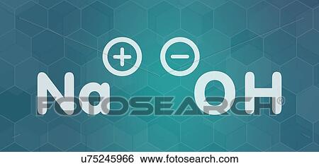 Sodium hydroxide chemical structure, illustration View Large Photo Image Stock Photograph - Sodium hydroxide chemical structure, illustration. Fotosearch