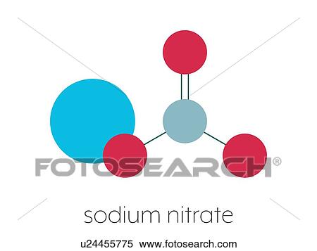 Sodium nitrate chemical structure, illustration View Large Photo Image Stock Photography - Sodium nitrate chemical structure, illustration. Fotosearch