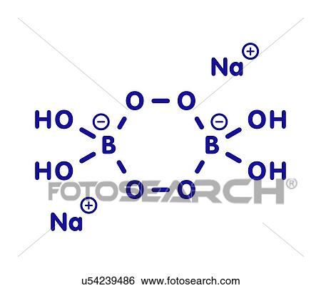Stock Photograph - Sodium perborate chemical structure, illustration. Fotosearch