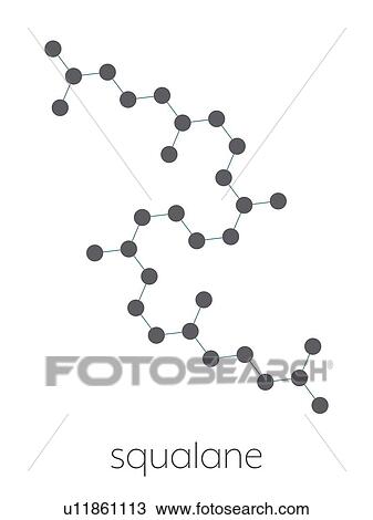 Squalane molecule, illustration View Large Photo Image Stock Image - Squalane molecule, illustration. Fotosearch