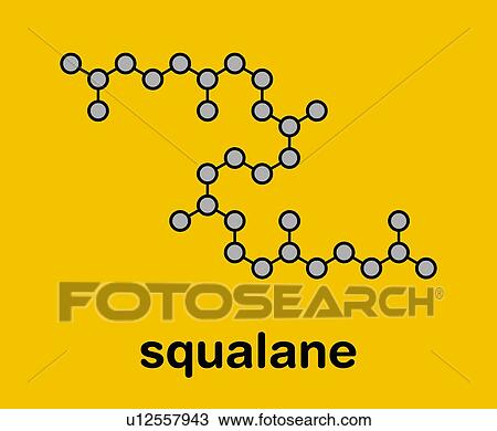 Squalane molecule, illustration View Large Photo Image Stock Image - Squalane molecule, illustration. Fotosearch