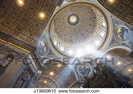 Stock Image - St Peters Basilica, Vatican, Italy. Fotosearch