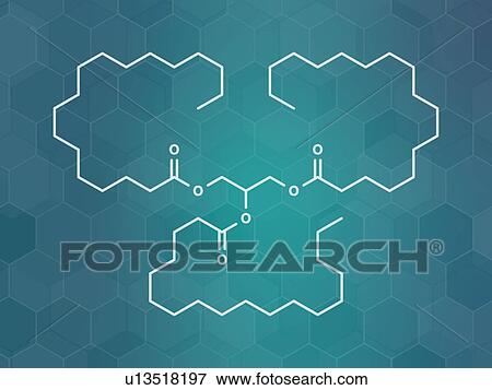 Stearin saturated fat molecule, illustration View Large Photo Image Stock Photo - Stearin saturated fat molecule, illustration. Fotosearch