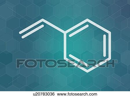 Styrene molecule, illustration View Large Photo Image Stock Photograph - Styrene molecule, illustration. Fotosearch