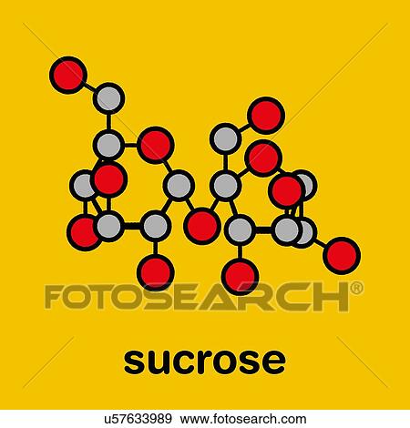 Sucrose sugar molecule, illustration View Large Photo Image Stock Photo - Sucrose sugar molecule, illustration. Fotosearch