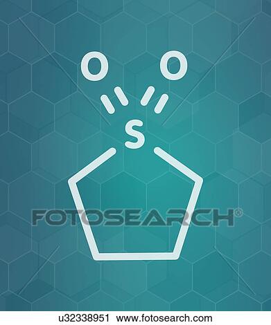 Sulfolane industrial solvent molecule, illustration View Large Photo Image Stock Image - Sulfolane industrial solvent molecule, illustration. Fotosearch