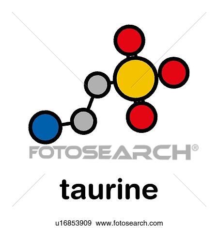 Stock Photo - Taurine molecule, illustration. Fotosearch