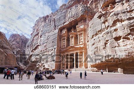 The Treasury, Petra, Jordan View Large Photo Image Stock Image - The Treasury, Petra, Jordan. Fotosearch