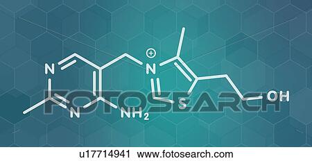 Stock Image - Thiamine triphosphate molecule, illustration. Fotosearch