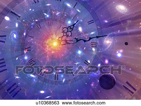 Stock Image - Time dilation, conceptual illustration. Fotosearch