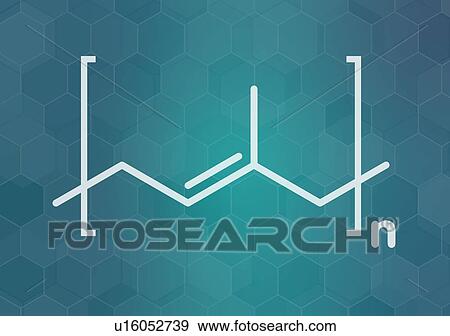 Trans-polyisoprene polymer chemical structure, illustration View Large Photo Image Stock Photo - Trans-polyisoprene polymer chemical structure, illustration. Fotosearch