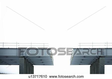 Stock Image - Unfinished bridge. Fotosearch