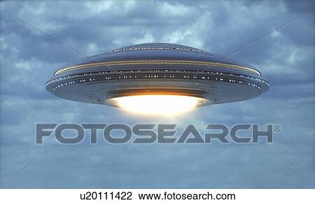 Stock Image - Unidentified flying object, illustration. Fotosearch