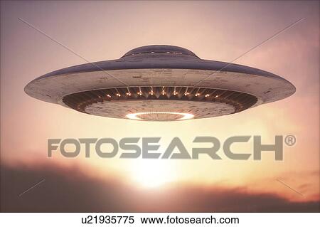 Stock Photography - Unidentified flying object, illustration. Fotosearch