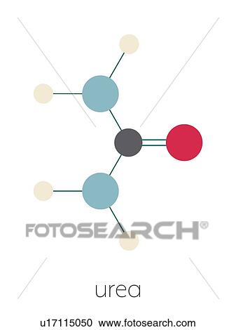Stock Image - Urea or carbamide molecule, illustration. Fotosearch