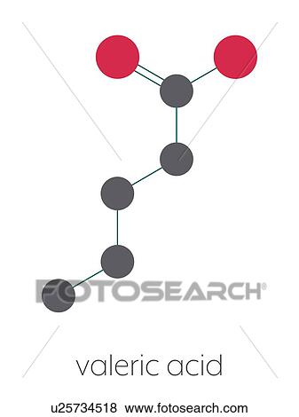 Valeric acid molecule, illustration View Large Photo Image Stock Photo - Valeric acid molecule, illustration. Fotosearch