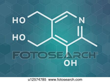 Vitamin B6 or pyridoxine molecule View Large Photo Image Stock Photography - Vitamin B6 or pyridoxine molecule. Fotosearch