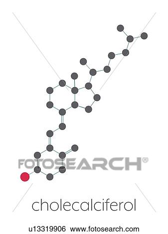Stock Photograph - Vitamin D molecule, illustration. Fotosearch