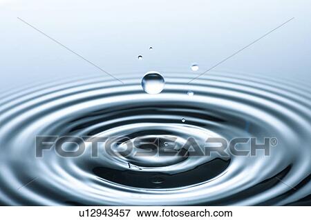 Water drop creating circular ripples View Large Photo Image Stock Photo - Water drop creating circular ripples. Fotosearch