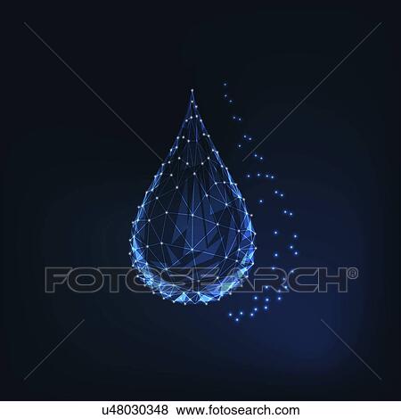 Stock Photo - Water drop, illustration. Fotosearch