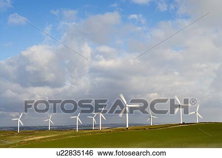 Stock Photograph - Windfarm. Fotosearch