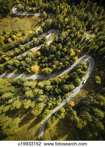 Aerial view of Vrsic Pass, Julian Alps, Triglav National Park, Upper Carniola, Slovenia View Large Photo Image Stock Image - Aerial view of Vrsic Pass, Julian Alps, Triglav National Park, Upper Carniola, Slovenia. Fotosearch