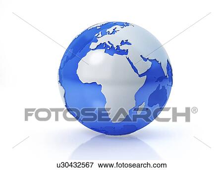 Stock Photo - Africa and Europe, illustration. Fotosearch