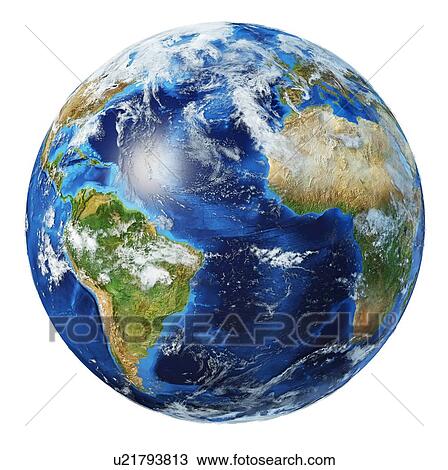 Stock Image - Atlantic Ocean, illustration. Fotosearch