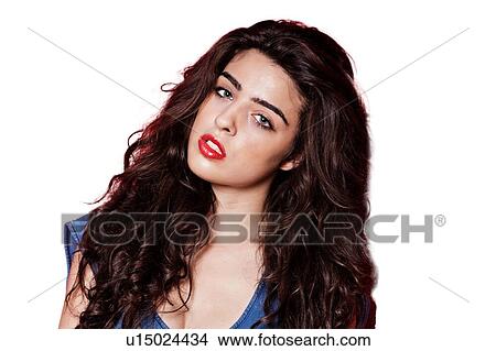 Attractive young brunette middle eastern woman View Large Photo Image Picture - Attractive young brunette middle eastern woman. Fotosearch