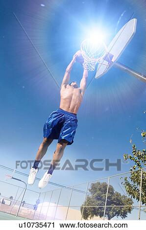 Baller Going Up for Slam Dunk View Large Photo Image Stock Image - Baller Going Up for Slam Dunk. Fotosearch