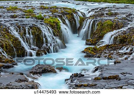 Brarfoss waterfall, Iceland View Large Photo Image Stock Image - Brarfoss waterfall, Iceland. Fotosearch