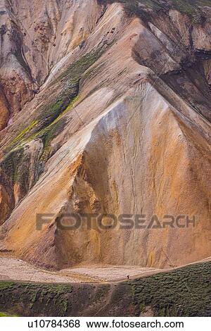 Stock Photo - Brennisteinsalda and Blhnjkur, Landmannalaugar, Highlands, Iceland. Fotosearch