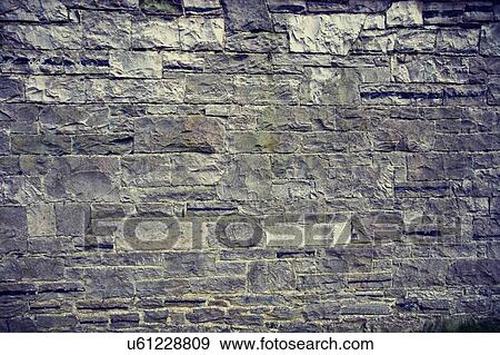 Brick Stone Wall Background View Large Photo Image Stock Photo - Brick Stone Wall Background. Fotosearch