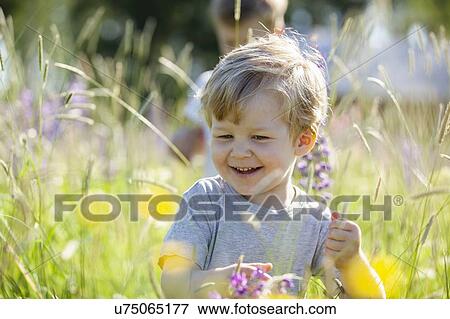 Brothers exploring and playing in meadows View Large Photo Image Stock Photo - Brothers exploring and playing in meadows. Fotosearch