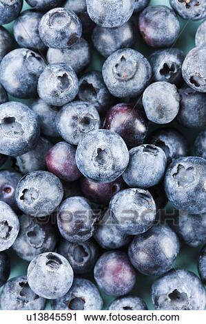 Stock Image - Close-up of fresh blueberries. Fotosearch