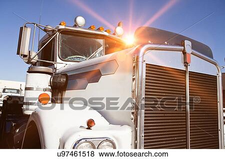 Stock Photo - Close up view of industrial truck. Fotosearch