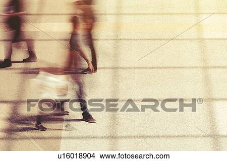 Commuters, motion blur effect View Large Photo Image Picture - Commuters, motion blur effect. Fotosearch