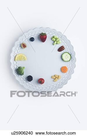 Conceptual image of a food clock View Large Photo Image Stock Image - Conceptual image of a food clock. Fotosearch