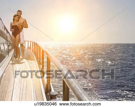 Couple on a Boat View Large Photo Image Stock Photograph - Couple on a Boat. Fotosearch