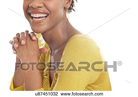Cropped photo of attractive black woman wearing yellow sweater View Large Photo Image Stock Image - Cropped photo of attractive black woman wearing yellow sweater. Fotosearch