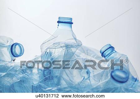 Crushed plastic bottles View Large Photo Image Stock Image - Crushed plastic bottles. Fotosearch
