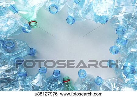 Crushed plastic bottles View Large Photo Image Stock Photograph - Crushed plastic bottles. Fotosearch