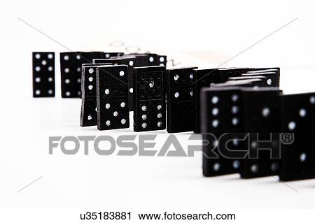 Dominos lined up View Large Photo Image Stock Image - Dominos lined up. Fotosearch