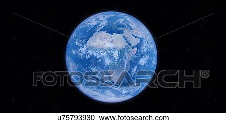 Earth from space, illustration View Large Photo Image Stock Image - Earth from space, illustration. Fotosearch