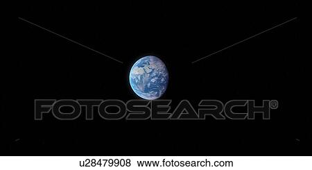Earth from space, illustration View Large Photo Image Stock Photo - Earth from space, illustration. Fotosearch